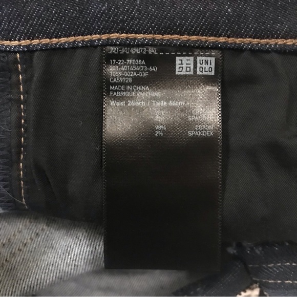 Uniqlo Dark Denim Jeans - Size 26 - Picture 5 of 7
